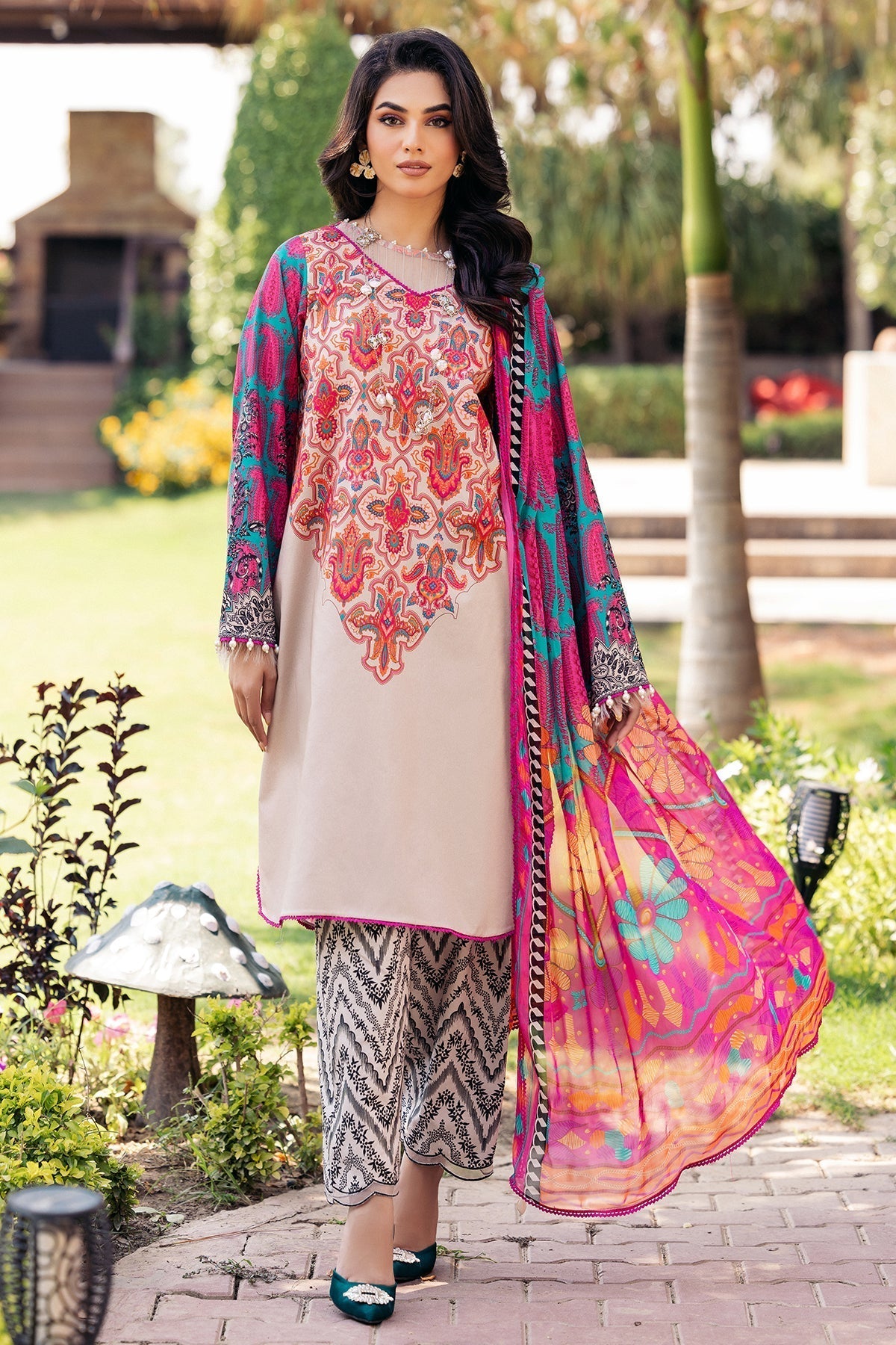 Lawn Printed Dupatta