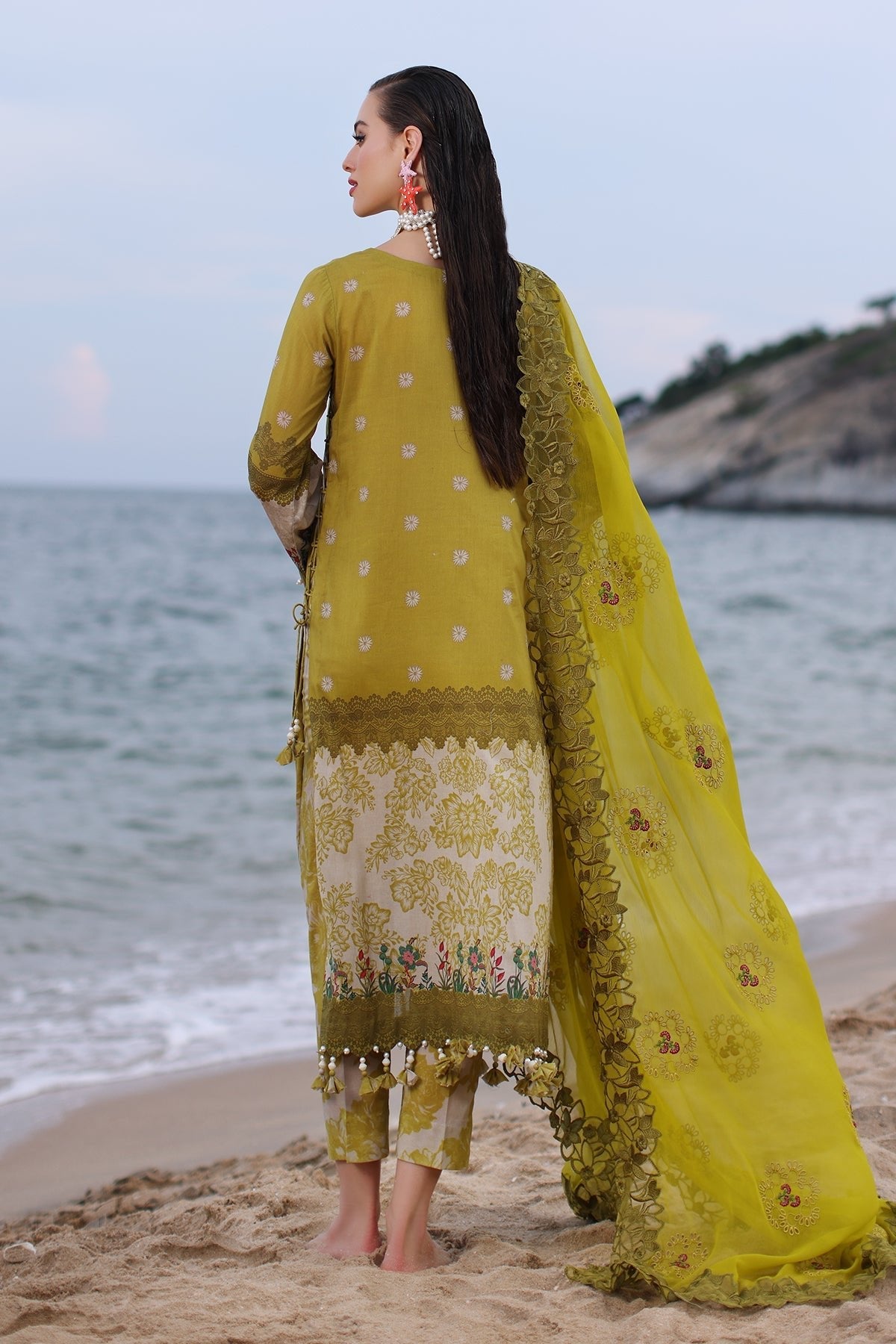 Printed Bamber Chiffon Dupatta