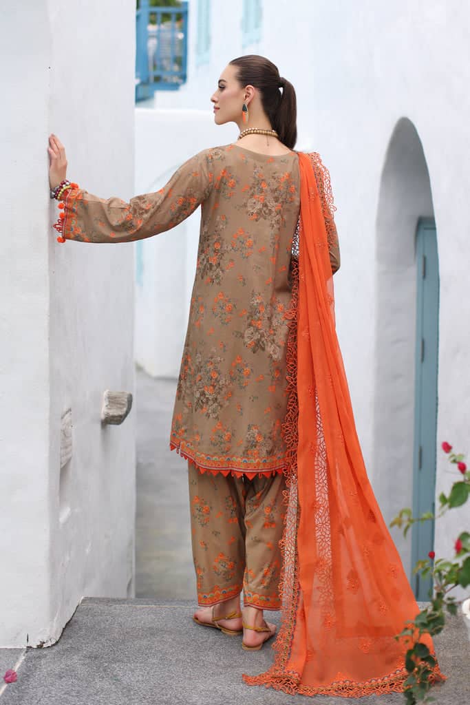 Printed Bamber Chiffon Dupatta