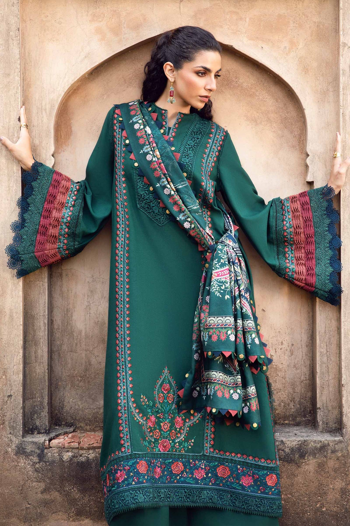 Jacquard Monar Printed Dupatta