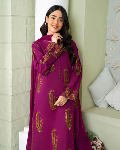 Bamber Chiffon Embroidered Dupatta