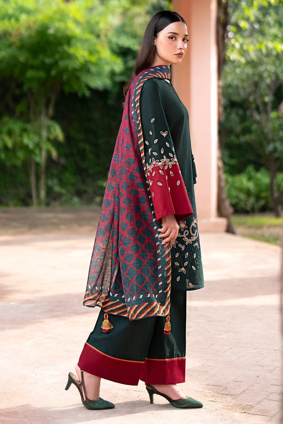 Jacquard Monar Printed Dupatta