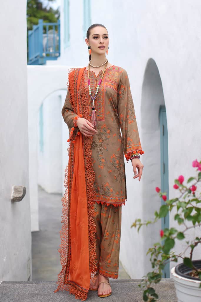 Printed Bamber Chiffon Dupatta