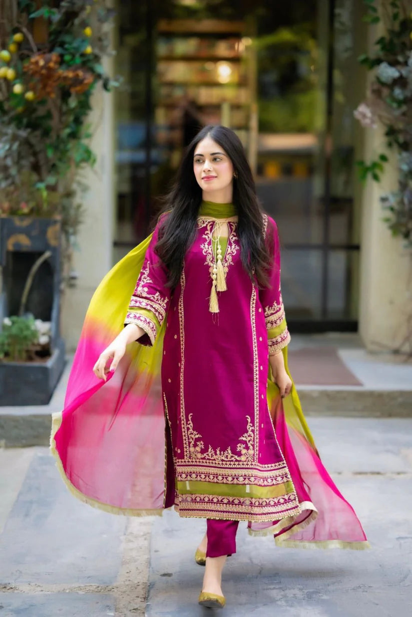 Bamber Chiffon Dupatta