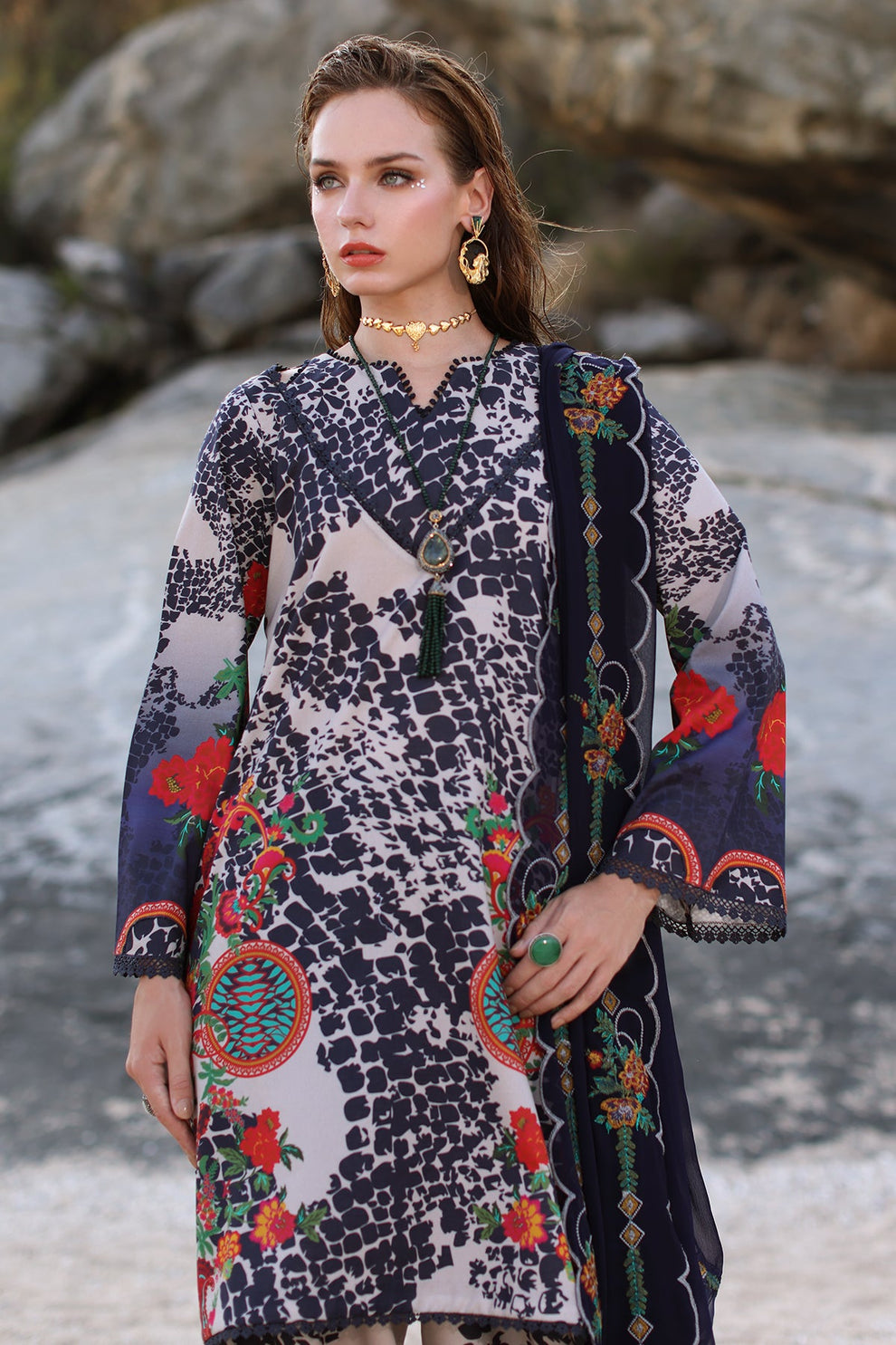 Lawn Printed Dupatta