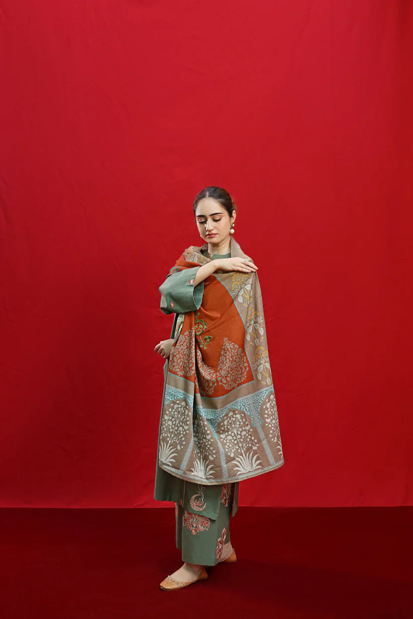 Jacquard Monar Printed Dupatta