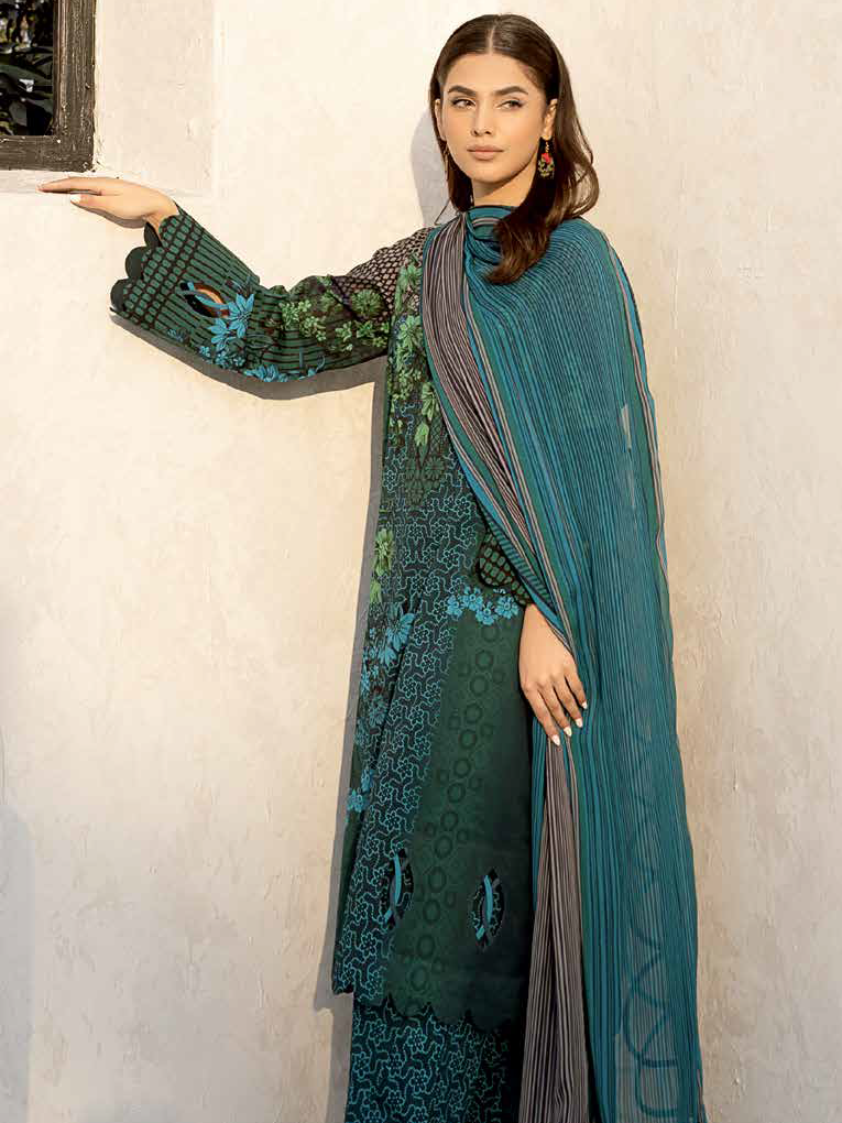 Printed Bamber Chiffon Dupatta