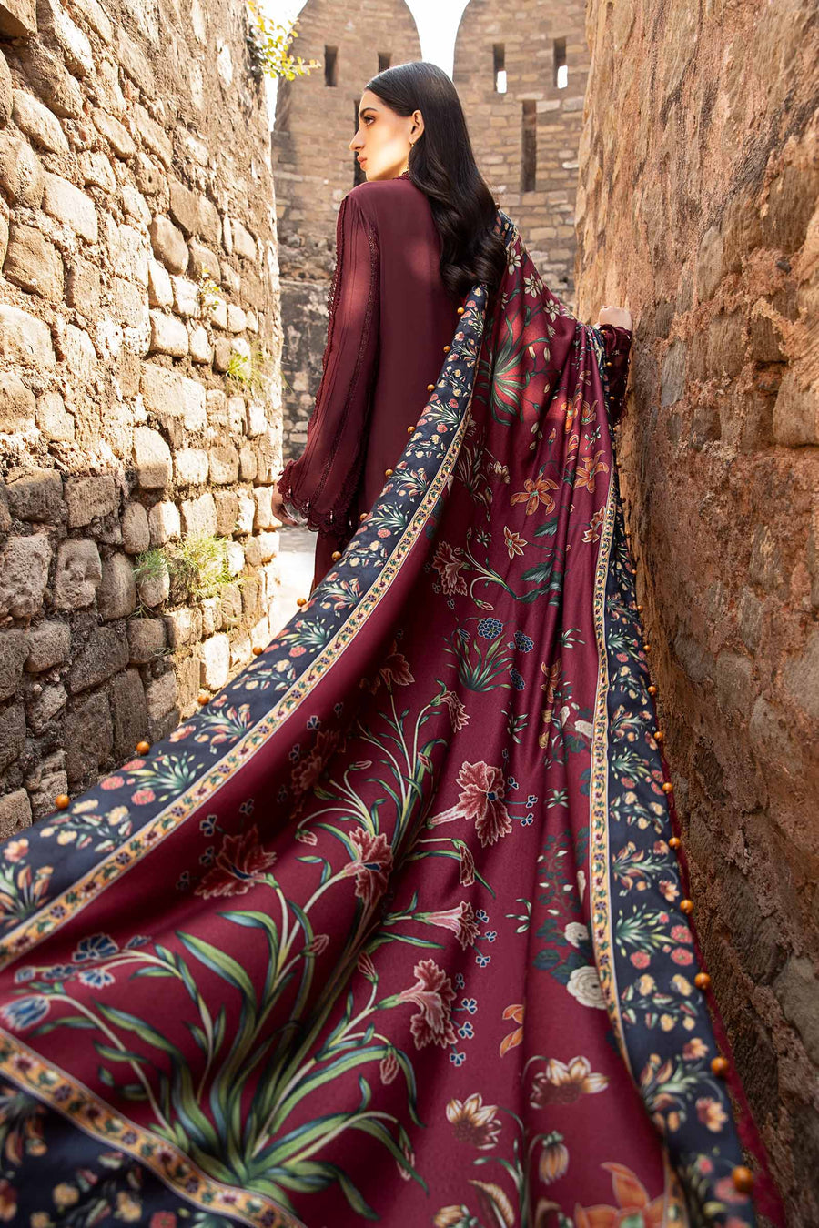 Jacquard Monar Printed Dupatta