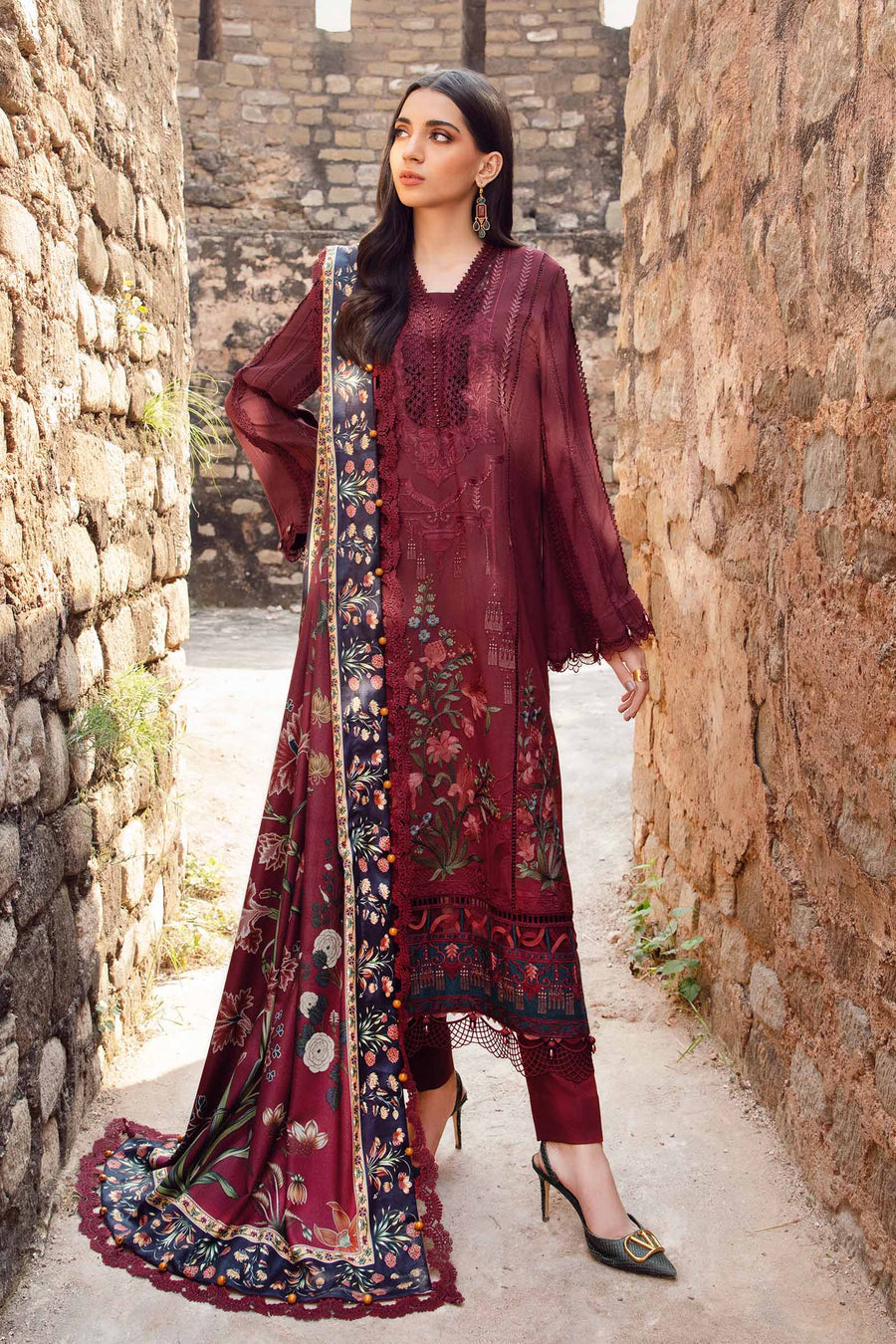 Jacquard Monar Printed Dupatta