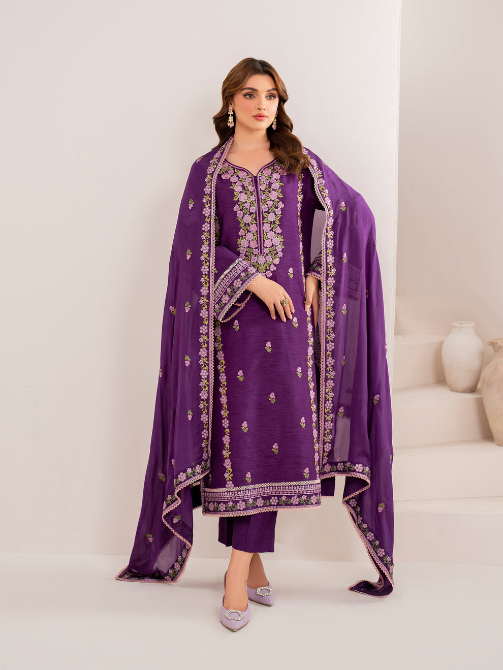 Chiffon Embroidered Dupatta