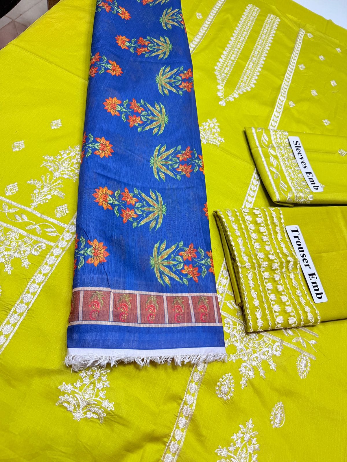 Slub Blossom Digital Print Dupatta