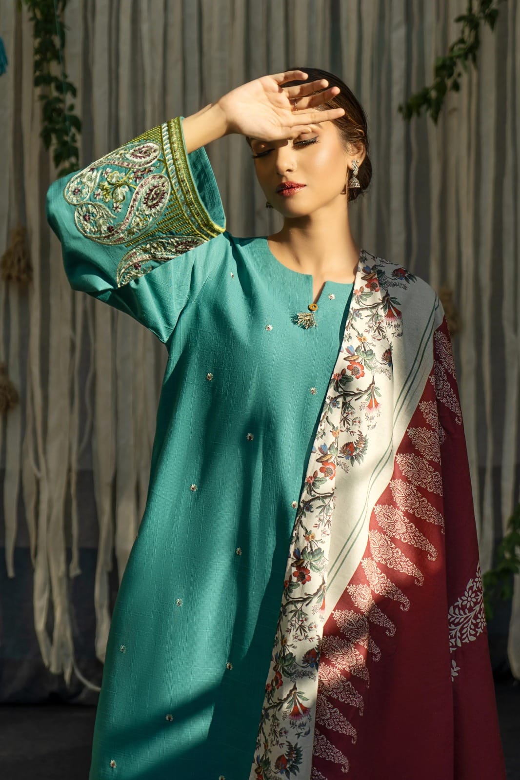 Digital Print Silk Dupatta