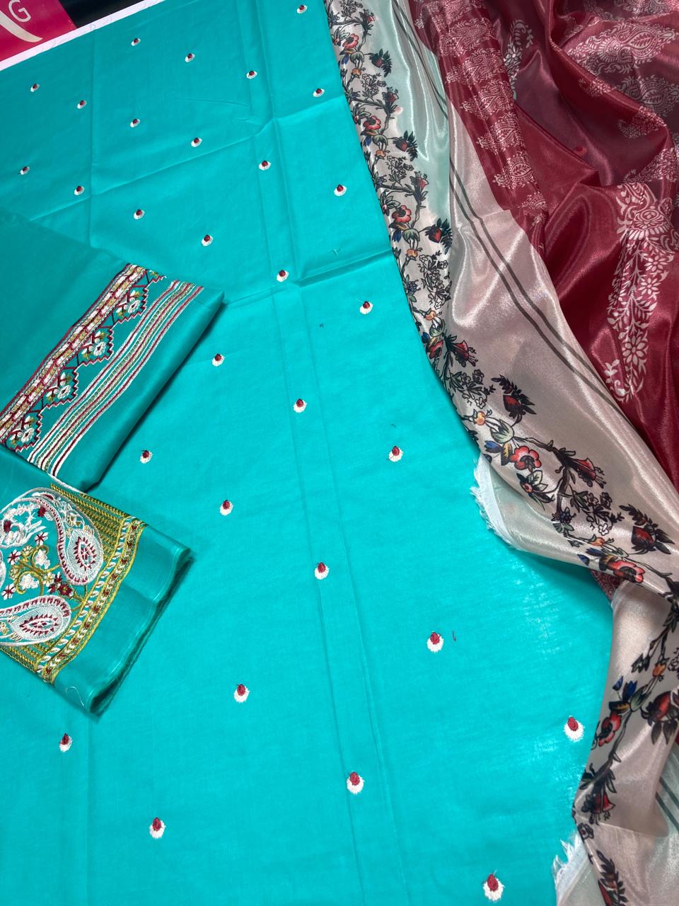 Digital Print Silk Dupatta