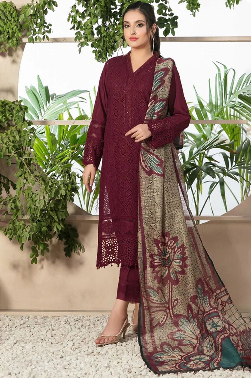 Slub Blossom Digital Printed Dupatta