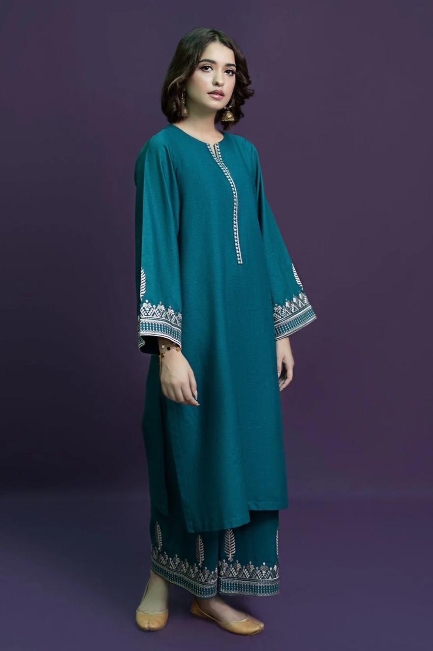 Heavy Embroidered Shirt with trouser Embroidered