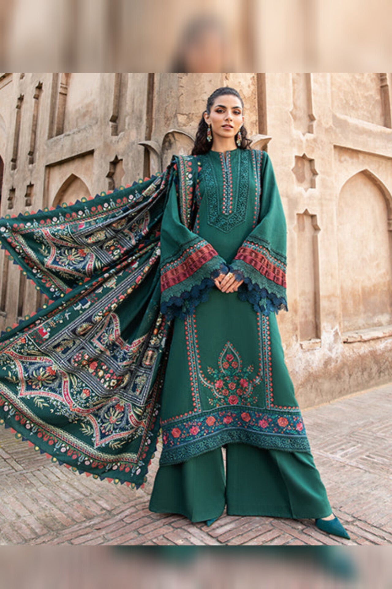 Jacquard Monar Printed Dupatta