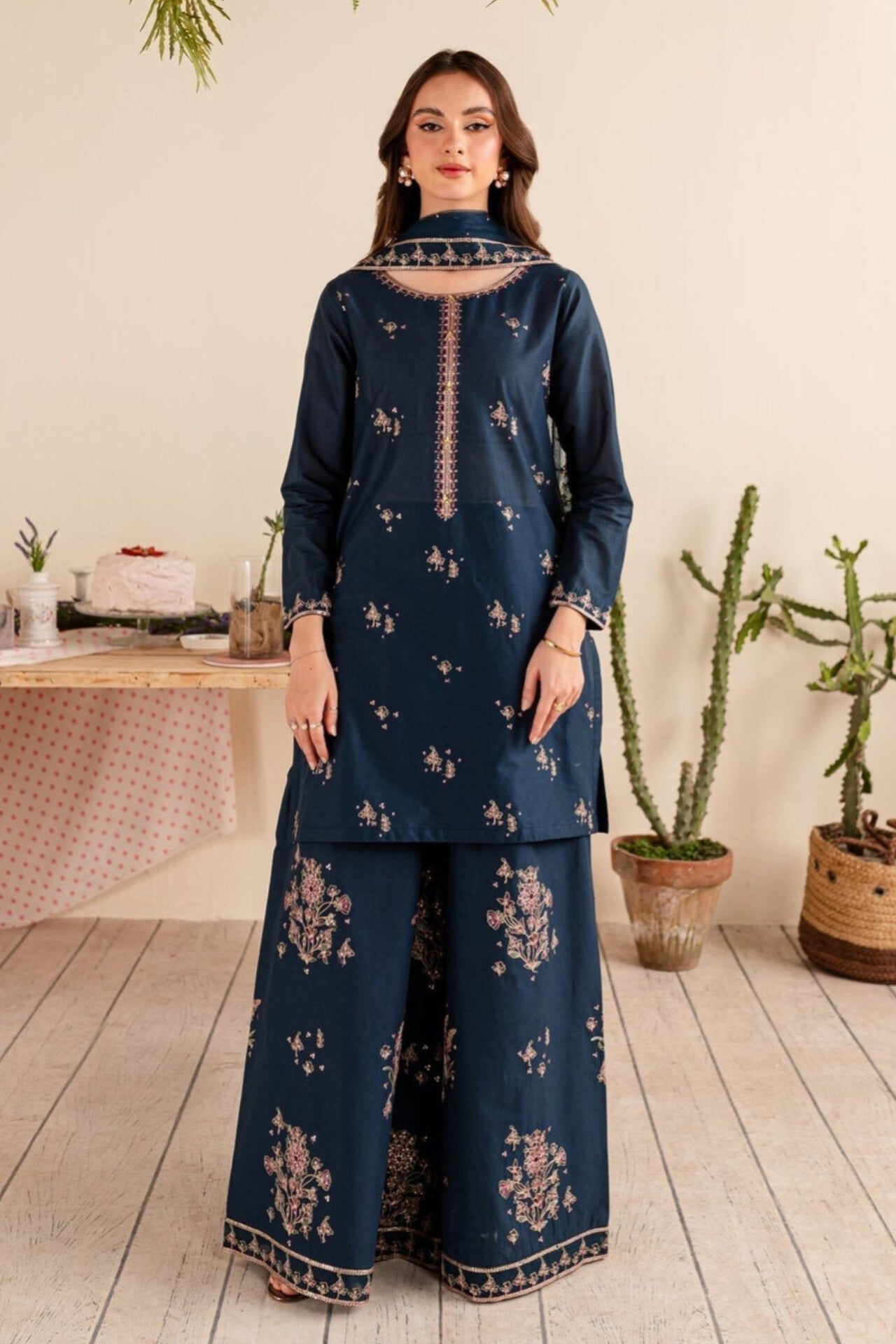 Khadi Embroidered Dupatta