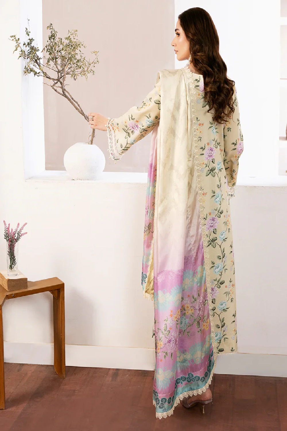 Bin Ilyas Printed Embroidered Lawn - Noura 71B - TC-1135