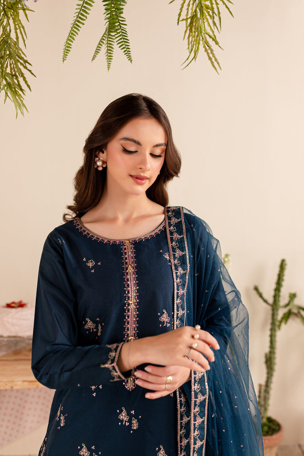 Khadi Embroidered Dupatta