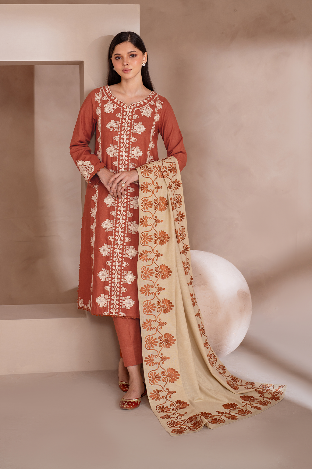 Lawn Embroidered Dupatta